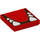 LEGO rouge Tuile 2 x 2 avec Bowser Les dents avec rainure (3068 / 68983)