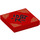 LEGO Rojo Plana 2 x 2 con Chinese Character con ranura (3068 / 67554)