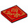 LEGO Red Tile 2 x 2 with Chinese Symbols with Groove (3068 / 75430)