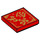 LEGO rouge Tuile 2 x 2 avec Chinese Symbols avec rainure (3068 / 75430)