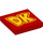 LEGO rouge Tuile 2 x 2 avec &quot;DK&quot; avec rainure (3068 / 103784)