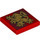 LEGO Rød Flise 2 x 2 med Gryffindor Symbol med rille (3068 / 106249)