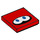 LEGO rot Fliese 2 x 2 mit Huckit Augen mit Nut (3068 / 76902)