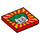 LEGO rot Fliese 2 x 2 mit Joker mit Nut (3068 / 14336)