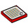 LEGO rouge Tuile 2 x 2 avec Koopa Paratroopa Scanner Code avec rainure (3068 / 77443)