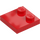 LEGO Red Tile 2 x 2 with Studs on Edge (33909)