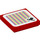 LEGO rouge Tuile 2 x 2 avec Super Mario Scanner Code - Bowser Drapeau avec rainure (3068 / 102308)