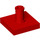 LEGO rouge Tuile 2 x 2 avec Verticale Épingle (2460 / 49153)