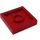 LEGO Red Tile 2 x 2 without Groove