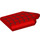 LEGO rot Fliese 2 x 3 Pentagonal mit Schwarz Spinne Web (22385 / 106188)