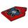 LEGO Red Tile 2 x 3 Pentagonal with Spider-Man Decoration (1800 / 22385)