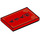 LEGO Rosso Piastrella 2 x 3 con Chinese Characters (26603 / 67553)