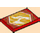 LEGO rot Fliese 2 x 3 mit Flying Drachen auf Bright Light Orange Background (26603 / 78104)
