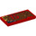 LEGO Rojo Plana 2 x 4 con 15 y mudsplatter Izquierda (33667 / 87079)