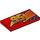 LEGO rouge Tuile 2 x 4 avec &#039;95&#039; (centered), Lightning, Exhaust (La gauche) (87079 / 94653)