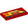 LEGO Rojo Plana 2 x 4 con ‘95’, Lightning, Flames, Exhaust Pipes (Derecha) (33318 / 87079)