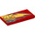 LEGO rouge Tuile 2 x 4 avec &#039;95&#039; (offset), Lightning, Exhaust (Droite) (87079 / 95978)