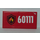 LEGO Red Tile 2 x 4 with Fire Logo and&#039;60111&#039; Sticker (87079)