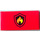 LEGO Red Tile 2 x 4 with Fire Logo Badge Sticker (87079)