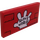 LEGO Red Tile 2 x 4 with Glove World Sticker (87079)
