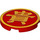 LEGO rot Fliese 3 x 3 Runden mit Chinese Logogram &#039;貴&#039; (67095 / 101530)