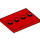 LEGO Red Tile 3 x 4 with Four Studs (17836 / 88646)