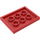 LEGO rot Fliese 3 x 4 mit Vier Bolzen (17836 / 88646)