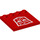 LEGO rouge Tuile 4 x 4 avec Goujons sur Bord avec blanc Autobots logo (6179 / 67787)