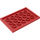 LEGO Red Tile 4 x 6 with Studs on 3 Edges (6180)