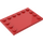 LEGO rouge Tuile 4 x 6 avec Goujons sur 3 Edges (6180)