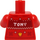 LEGO Red Tony Stark with Christmas Jumper Minifig Torso (973 / 76382)