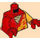 LEGO Red Torso with Bright Light Orange Flames (973 / 76382)