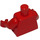 LEGO Rood Torso met Classic Ruimte Moon Sticker (Rood) (973)