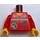 LEGO Red Torso with Jacket, Radio, &#039;Space Port-Logo&#039; (973 / 73403)