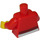 LEGO rot Torso mit Wrap oben over Weiß Shirt mit Stars und Herz Necklace (76382 / 88585)