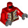 LEGO rot Torso mit Zig-zag Jacket mit Tan Inset, Steer Gürtel Buckle (973 / 76382)