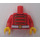 LEGO rot Toy Soldier Torso (973 / 88585)