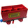 LEGO Red Train Battery Box Car with &quot;International TRANSPORT&quot; Stickers