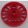 LEGO Red Train Wheel Large Ø30 with Axlehole and Pinhole without Flange