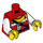 LEGO Red Treasure Island Pirate Princess Minifig Torso (973 / 76382)