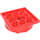 LEGO Red Turntable 4 x 4 Base with Same Color Top (3403 / 73603)