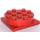 LEGO Rood Turntable 4 x 4 Basis met Same Color Top (3403 / 73603)