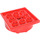 LEGO Red Turntable 4 x 4 Base with Same Color Top (73603 / 85753)