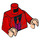 LEGO rot Two-Gesicht mit Schwarz Shirt, rot Tie und Jacket Minifig Torso (973 / 76382)