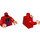 LEGO rot Two-Gesicht mit Schwarz Shirt, rot Tie und Jacket Minifig Torso (973 / 76382)