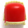 LEGO Red Ushanka Hat with Tan Fur Lining (36933)