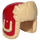 LEGO Red Ushanka Hat with Tan Fur Lining (36933)