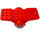 LEGO rouge Véhicule Base 10 x 4 avec Deux roues Light grise