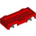LEGO rot Fahrzeug Base 8 x 16 x 2.5 mit Dark Stone Grau Rad Holders mit 5 Löchern (65094)