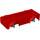 LEGO rot Fahrzeug Base 8 x 16 x 2.5 mit Dark Stone Grau Rad Holders mit 5 Löchern (65094)